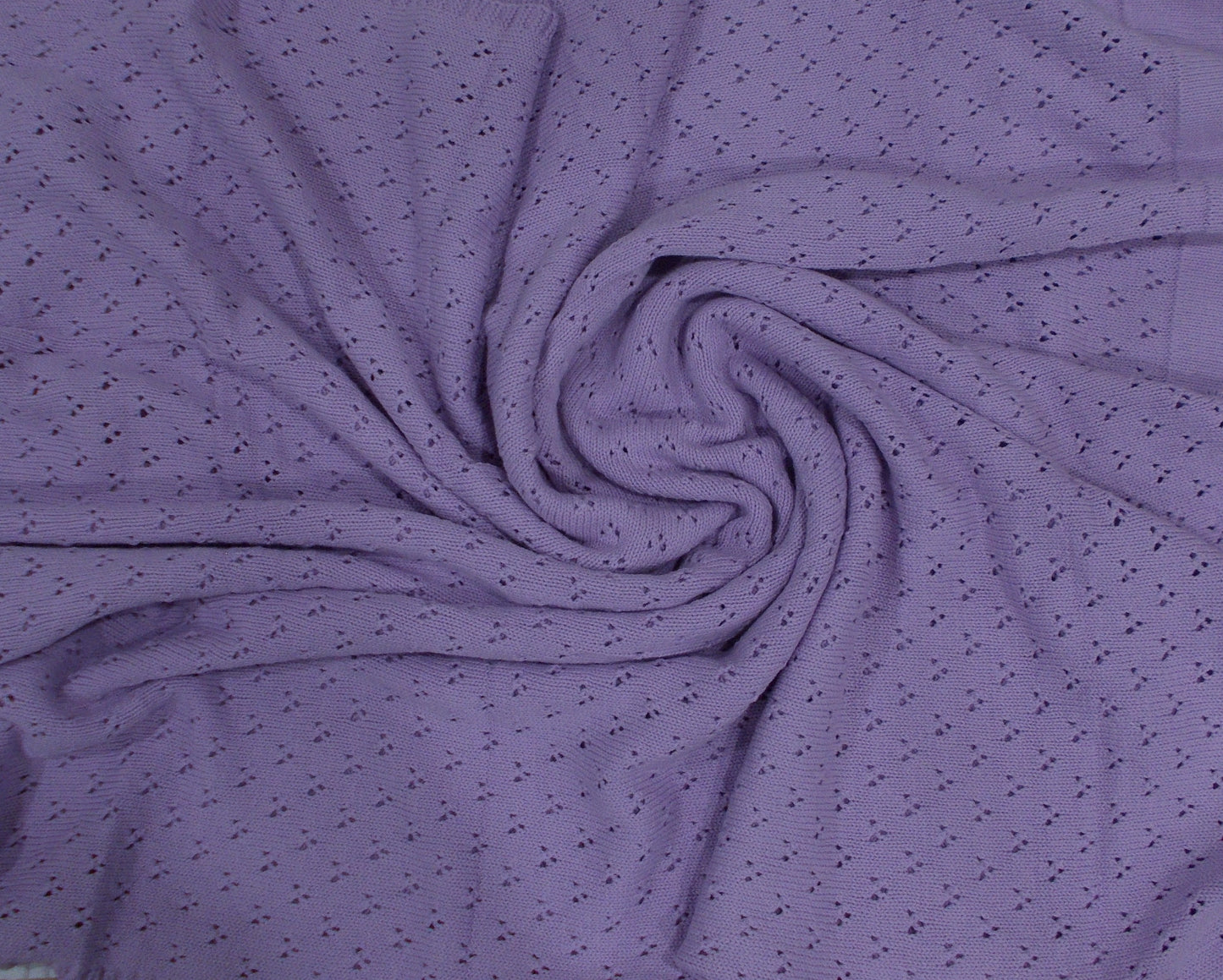 Pointelle Design - Personalised Baby Blanket - Lilac