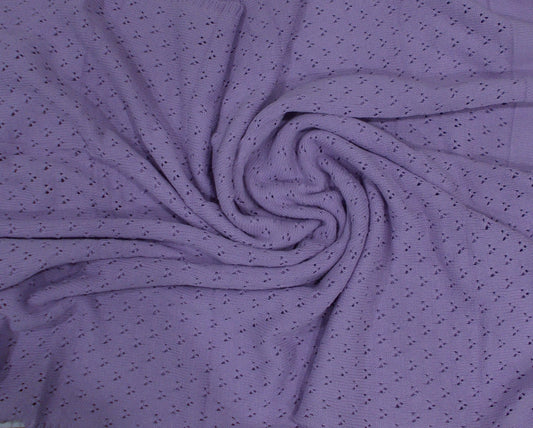 Pointelle Design - Personalised Baby Blanket - Lilac